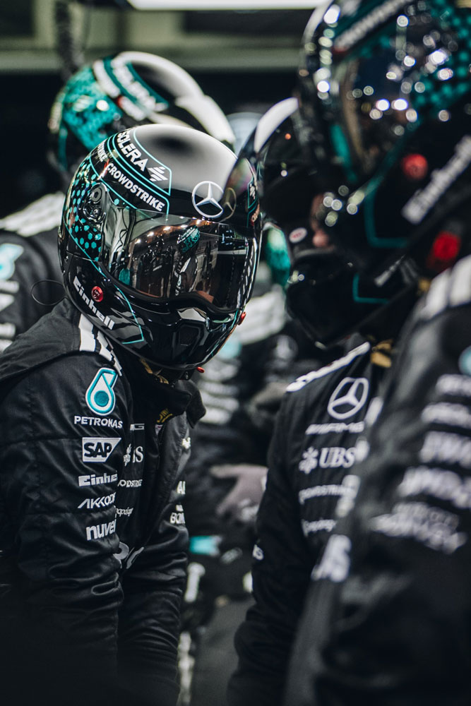Mercedes' Formel 1-mekanikere.